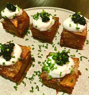 1000 Layer Crispy Potatoes at PLANTA Queen in New York City