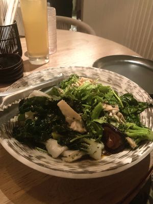 Chilli tofu wok noodles  at PLANTA Queen in New York City