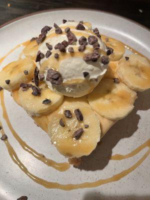 Banana bread pudding   at PLANTA Queen in New York City