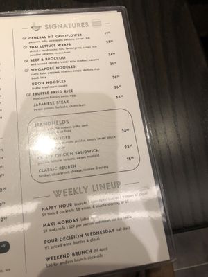 Menu   at PLANTA Queen in New York City