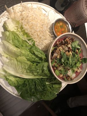 Thai lettuce wrap   at PLANTA Queen in New York City