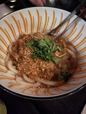 Dan Dan noodles  at PLANTA Queen in New York City