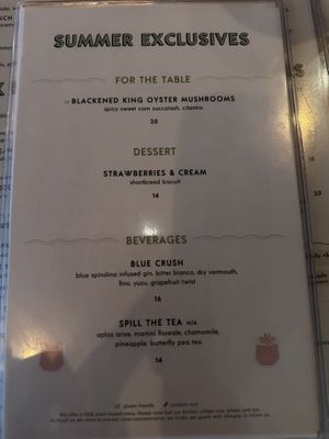 Menu  at PLANTA Queen in New York City