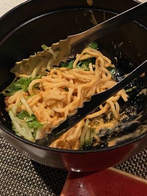 Cold sesame noodles    at PLANTA Queen in New York City