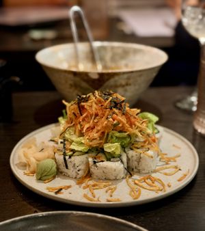 Volcano roll  at PLANTA Queen in New York City