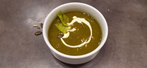 Špenátový krém at Jídelna U tří Vegetariánů in Usti Nad Orlici