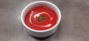 Krém z červené řepy  at Jídelna U tří Vegetariánů in Usti Nad Orlici