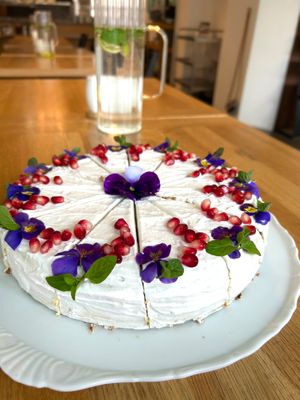 Vegan kokosový dort  at Jídelna U tří Vegetariánů in Usti Nad Orlici