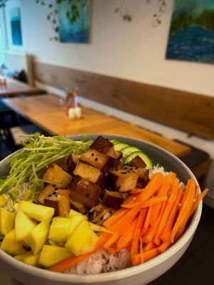 Poke bowl at Jídelna U tří Vegetariánů in Usti Nad Orlici