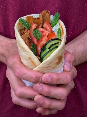 gyros (photo from their instagram page) at Bobu Bob in Ljubljana