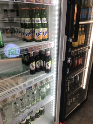 Great drink selection with Fritz Cola drinks at Veganland in Siegen