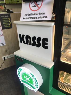 Cash only right now at Veganland in Siegen