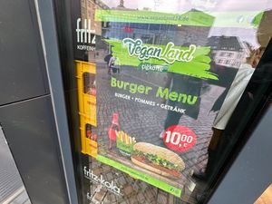 sign at Veganland in Siegen