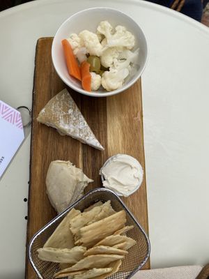 vegan cheese board 10/10  at Amour Soul Space in Ericeira