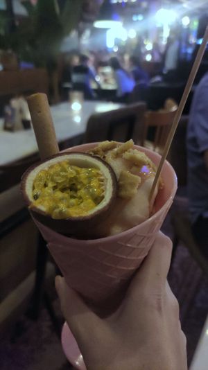 Trio colour ijs at Foodbar de Zoetekauw in Enschede