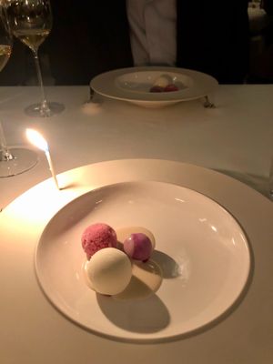 Grape dessert- omg at Eleven Madison Park in New York City