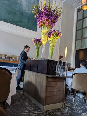 Flowers at Eleven Madison Park in New York City