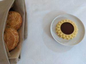 Bread and sunflower based butter at Eleven Madison Park in New York City