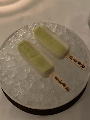 Apple pie ice cream  at Eleven Madison Park in New York City