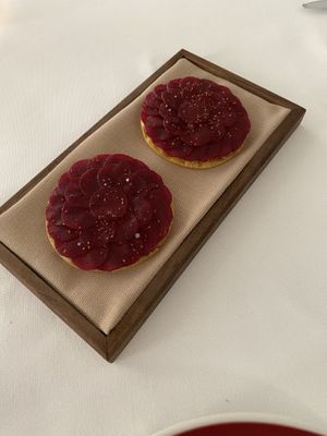 Beet tostada   at Eleven Madison Park in New York City