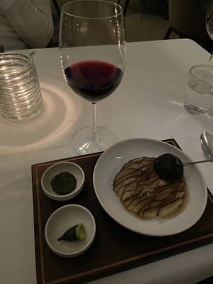 SHIITAKE MUSHROOM
With Rice and Sansho Peppercorn
Cerbaiona, Rosso di Montalcino. Tuscany, Italy 2020  at Eleven Madison Park in New York City