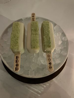 APPLE
With Tonka Bean Ice Cream and Maple  at Eleven Madison Park in New York City