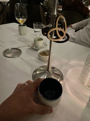 SESAME
Pretzel with Chocolate  at Eleven Madison Park in New York City