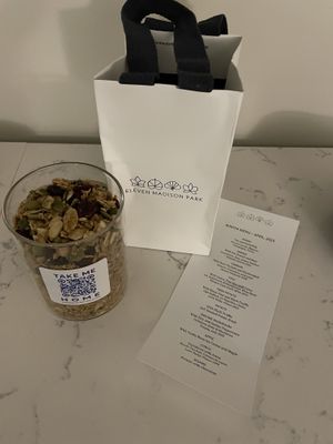 Parting gift   at Eleven Madison Park in New York City