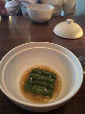 Asparagus and rice   at Eleven Madison Park in New York City