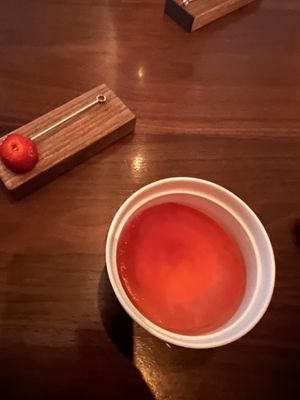 Strawberry dessert (one of the best desserts I’ve ever had)  at Eleven Madison Park in New York City