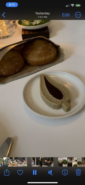 Mushroom butter - I could bathe in this!!  at Eleven Madison Park in New York City