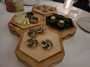 First course at Eleven Madison Park in New York City