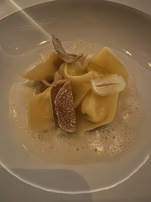 Almond ricotta tortellini   at Eleven Madison Park in New York City