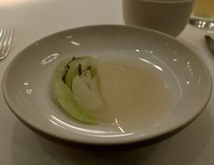 Bamboo salad with mint and sea fennel   at Eleven Madison Park in New York City
