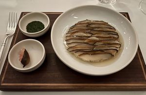 Shiitake mushroom with yuzu kosho   at Eleven Madison Park in New York City