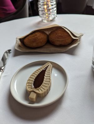 Bread and morel butter - both out of this world!!! at Eleven Madison Park in New York City