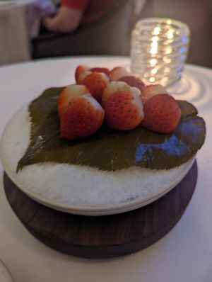 Strawberries - not as flavoursome as they could've been at Eleven Madison Park in New York City