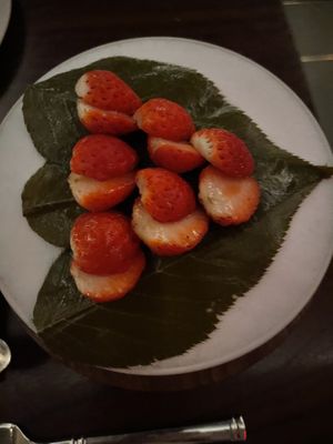 🍓  at Eleven Madison Park in New York City