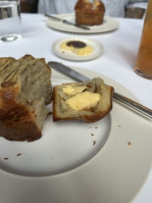 Amazing flaky and moist bread.  at Eleven Madison Park in New York City
