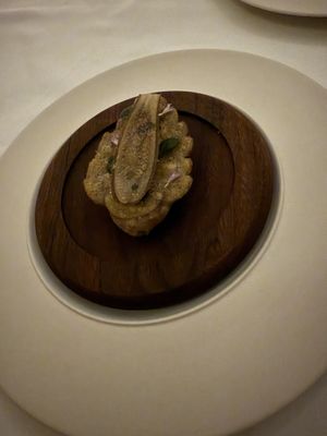 That place had dim lightening soy camera did not do it justice.   at Eleven Madison Park in New York City