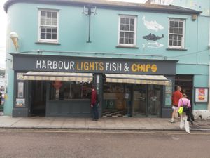 Front at Harbour Lights Fish & Chips in Falmouth