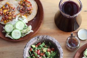 A very rich and tasty meal, we love plants. at Etnofood in Oaxaca