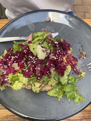 Avocado toast  at Etnofood in Oaxaca