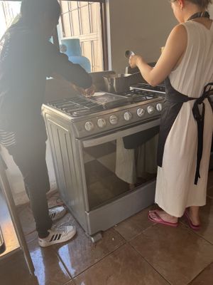 We actually cooked!  at Etnofood in Oaxaca