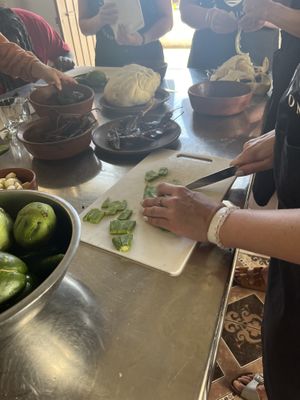 We chopped and chopped  at Etnofood in Oaxaca