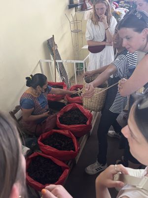 Chilis and chili paste vendor at Mercado de la Merced  at Etnofood in Oaxaca