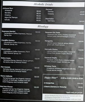 Menu 4 of 7, May 2023 at Etnofood in Oaxaca