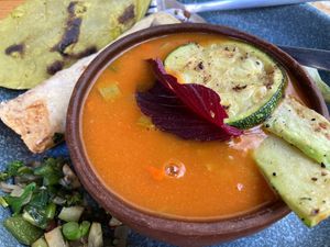 Mole amarillo we made in the mole cooking class  at Etnofood in Oaxaca