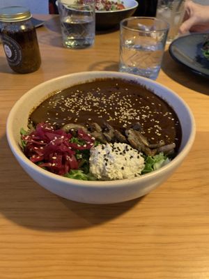 Mole negro(too spicy even for me as a Mexican)  at Etnofood in Oaxaca