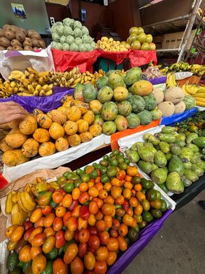 Fresh produce market at Etnofood in Oaxaca